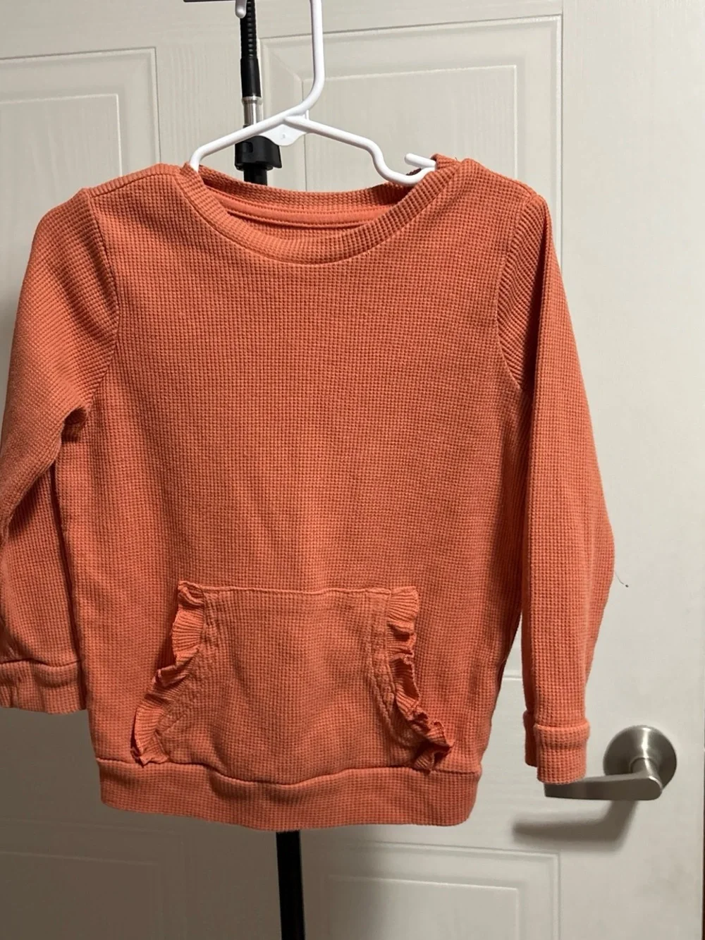 Garanimals Coral Waffle-Knit Long Sleeve Top